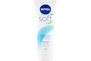 NIVEA Soft Tubo 75 ml, Crema idratante corpo, viso e mani dalla texture leggera ad assorbimento rapido, Crema multiuso arricchita con Vitamina E e Olio di Jojoba per una pelle fresca e luminosa