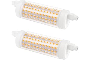 Akynite R7S 118mm LED Dimmerabile 20W Luce Calda 3000K, 2500LM, Equivalente a Lampadina J118 R7S 150W-200W Alogena, luce 360°, Lampadine LED 118mm Attacco R7S Calda, set di 2