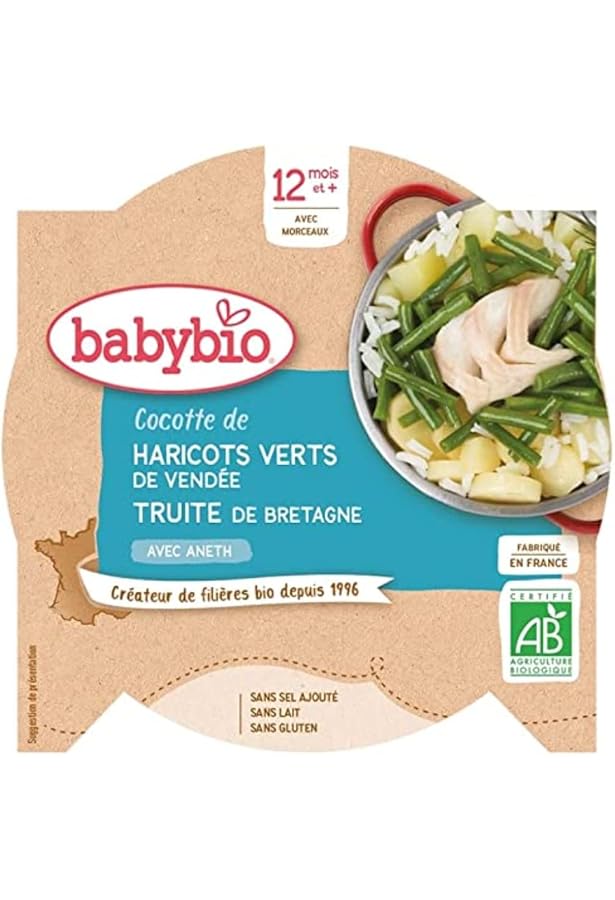 Blédichef Blédina - 8 Petits Plats Bébé Dès 12 Mois - 4 Recettes (Saumon, Poulet, Bolognaise, Couscous) - Repas Midi/Soir