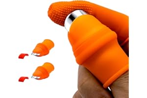 PYEF CRAFTS Herramientas Jardineria para Huerto y Jardin (2 uds) - Herramientas Huerto para Cortar Vegetales, Podar, Vendimia - Herramientas Jardin Recogedor de Frutas y Cortador - Dedo Cortador Profesional