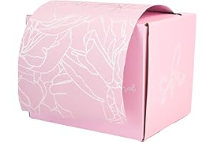 SIMPLY HAIR Elegante lamina extra larga per capelli, 12,7 cm x 100 m, perfetta per evidenziare e balayage, scelta parrucchieri professionisti, taglierina integrata (Pink Floral)