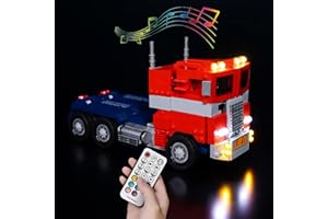 Hosdiy RC Sound LED Light Kit for (Optimus Prime) Model- Compatible with Lego 10302 - Lighting Kit (Only Light, No Building Model) (RC Sound Light)