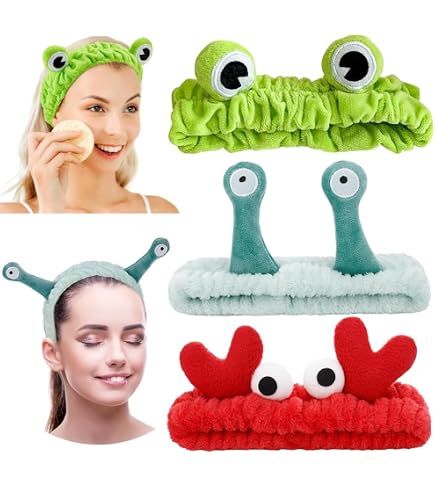 Fascia per lavare il viso, Spa Cura della pelle Fascia per capelli Palmo e lumaca Fasce per il trucco Fascia elastica per lavare il viso Doccia Sport Bellezza Cura della pelle (rosa