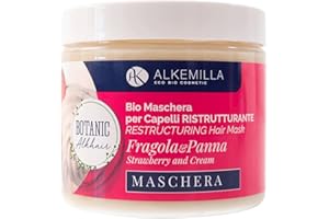 ELLENNE ALKEMILLA MASCHERA PER CAPELLI PANNA E FRAGOLA RISTRUTTURANTE 200ML ECOBIO COD.84