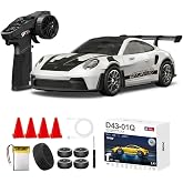 Kumoyu 1:43 Profesyonel Mini Drift RC Araba 911 4WD 15 KM/H Hız Metal Alaşım G&ouml;vde EPS Stabilizasyonu Tam Orantılı &Ccedil;ift Modlu