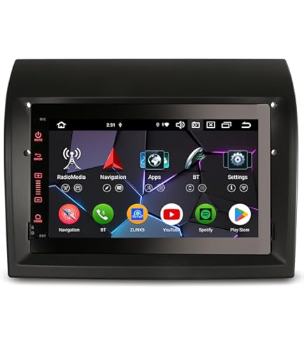 Autoradio Android 15 Pour Fiat Ducato/Citroen Jumper/Peugeot Boxer - écran 9" - 4Go/64Go - CarPlay/Android Auto Sans Fil - GPS, WiFi, Bluetooth - Avec Caméra De Recul - 3