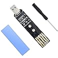 ELUTENG M.2 NVMe SATA SSD to USB Adapter USB 3.1 Gen2 10Gbps USB to NVME PCIE Reader M Key&B+M Key&B Key Compatible with M.2 NVME/NGFF Hard Drive Enclosure Support UASP for 2280 2260 2242 2230 SSD