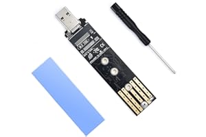ELUTENG Adattatore SSD M2 NVME USB, 10Gbps Adattatore M.2 NVME NGFF SSD USB 3.1 Gen2, USB a NVME PCI-E B Key/M Key/B+M Key Supporto UASP per SSD 2280 2260 2242 2230