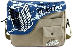 WANHONGYUE Anime Messenger Bags Canvas Shoulder Bag Vintage Crossbody Bag Satchel Casual Bags