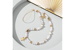 PTNKUIIY Böhmische Anti-Verlorene Handy Lanyard,Bunte Perle Telefon Lanyard Handykette Handschlaufe Universale Telefonkette Handy Charm Handyhülle Anhänger Dekoration Zubehör Handyanhänger für Damen,Rosa #2