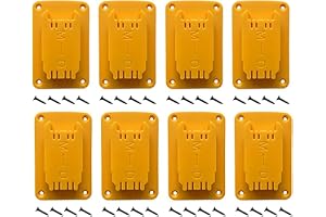 Monterbar verktygshållare kompatibel med för Dewalt 12 V 20 V och 18 V borrar med skruvar för snygg förvaring (8 st)