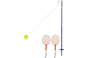 ‎LIFEZEAL LIFEZEAL Twistball Set, Twist Ball Set mit 2 Schlägern & 1 Ball, Tennis Trainer Spiel Swingball mit 3 höhenverstellbare Stufen, Gartenspiele für Kinder & Erwachsene