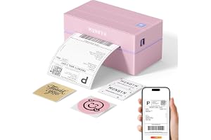 MUNBYN Etikettskrivare Bluetooth 4"x6" 130B Termoskrivare för Frakt