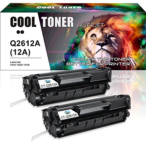 Cool Toner 2 pack Compatible Toner für Q2612A für HP LaserJet 1010 1012 1015 1018 1020 1022 3015 3020 3030 3050 3050Z 3052 3055 M1005MFP M1319MF,HP Q2612A, 2000 seiten