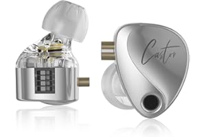 KZ Castor Bass Edition IEM mit dynamischen Treibern, abstimmbarer Sound, kabelgebundene Kopfhörer, Gaming-Ohrhörer mit 4-stufigem Einstellschalter, geräuschisolierend