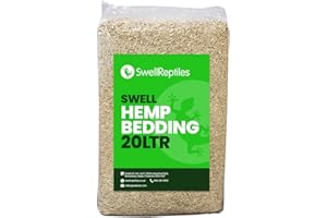 Swell Reptiles Hemp Bedding Reptile Substrate | 20 Litres | Dust Free and Odourless