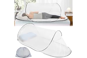 GENERISCH Moustiquaire de Voyage Pliable Pop-up - Tente de Camping Portable avec Fermeture Éclair - Sans Suspension Réglable - 200 x 80 x 56 cm