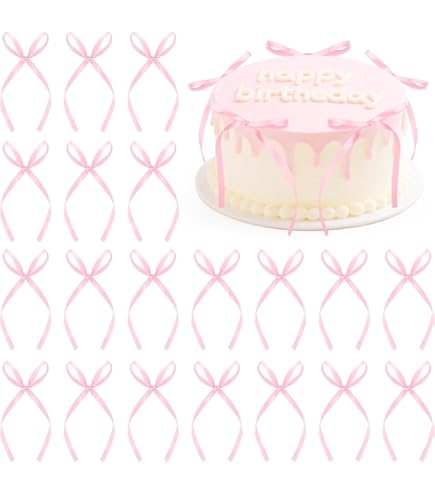 CATOR 40 Pcs Nœuds Pour Décoration De Gâteau, Deco Gateau Anniversaire