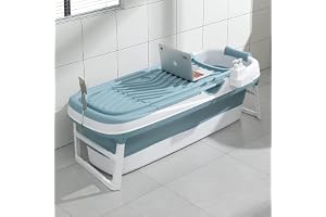Schwänlein® Vikbart badkar för vuxna 158 x 64 x 54 cm | Fällbart mobilbadkar perfekt för små badrum