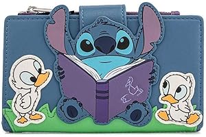 DISNEY Loungefly Baby Boy's Wdwa1665 Bi-Fold Wallet, Azul/Patchwork, Talla única