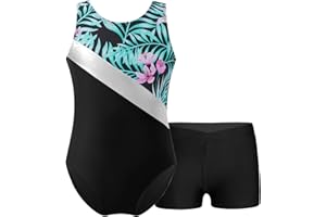 iEFiEL Mädchen Glitzer Turnanzug Ärmellose Leotards Rückenfrei Ballettanzug mit Strass Ballettkleidung Gymnastikbody Tanzkostüm