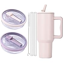 LUMOOM Auslaufsicherer Deckel Für Stanley Cup 40oz - Ersatzdeckel Mit Strohhalm