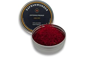 Safranwunder Zafferano in Pistilli, 5 g di Stimmi di Zafferano Puro Premium di Altissima Qualità - Classe I (Super Negin), Erbe Aromatiche e Spezie dal Mondo