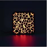 Fibrika Store Lava Grid Gece Lambası siyah 90 x 90
