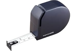 HOTO Cinta Métrica Autoblocante, Cinta Métrica Retráctil, Medición Precisa, Gran Rigidez, Base Amortiguadora, Antioxidante y Antiarañazos, 3 m