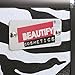 Beautify Professional Large Zebra Print Aluminium 8 compartment Beauty Box Cosmetics & Make Up Case