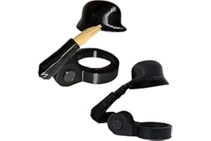 fufupaw Pack of 2 Beer Bottles Helmet, Soldier Salut Beer Bottle Helmet, Beer Helmet, Bottle Cap Helmet, Black Salut Beer Bottles Helmet for Going Out, Business, Home, School, Gift and Bar