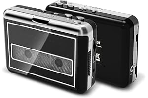 MERSOCO Lecteur de Cassettes Portable, Convertit Les Cassettes en MP3, Compatible avec Ordinateur/Portable, Retour Automatique – Enregistrement Numérique de Musique sur Cassette