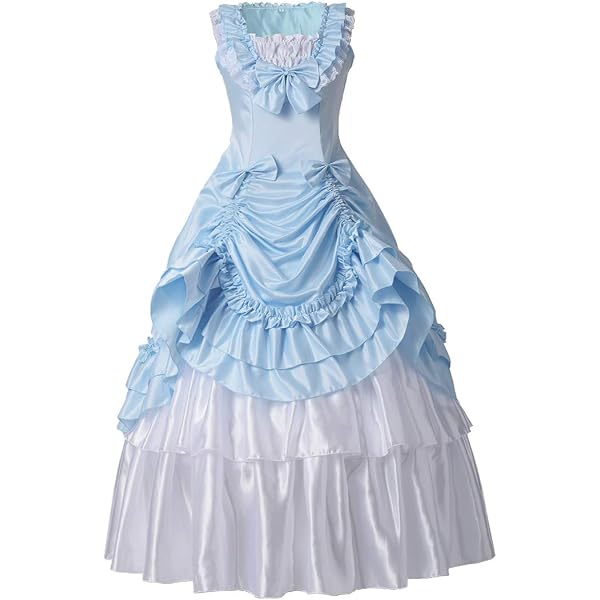 GRACEART Costume victorien médiéval pour femme avec crinoline et ceinture, Vert, L