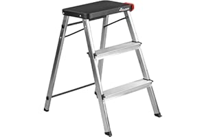 Taburete Plegable Rolser de Aluminio M3 - Negro