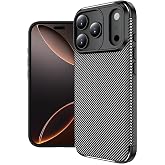 Spia Apple iPhone 17 Pro Max ile Uyumlu Kılıf Siyah Karbon Silikon Orijinal (Apple iPhone 17 Pro Max ile Uyumlu, Siyah)