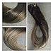 Full Shine 18" 10 Pcs 120g Full Set Clip in Hair Extensions Ombre Balayage Human Hair Clip in Human Hair Extensions Colour #2 Fading to Colour #6#18 Ash Blonde Hair Extensions Human Hair