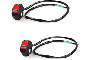 TMRBBESTY Universal Motorrad-Tuning-Teil Handle Schalter,ON/Off Schalter Motorrad Lenker Schalter,Motorrad Lenkerschalter,Für die meisten Motorräder mit 7/8 Zoll (22 mm) Lenker,2PCS