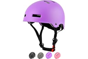 LOKJIJI Adjustable Kids Bike Helmet for Boys Girls Kids Youth Adult, Kids Protective Helmets for Multi-Sports Skateboard Scooter Bicycle Cycling Skating Rollerblading