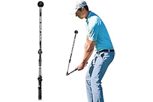 Longzhuo Golf Schwungtrainer,Golf Swing Trainer,Tragbare Golf Trainingshilfe, Einstellbar Zur Verbesserung von Scharnier, Unterarmdrehung, Schulterdrehung, Golfschwung Haltungskorrektor 1pc (Schwarz)