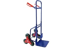 Grafner Treppensteiger Sackkarre klappbar, Belastbarkeit 200kg, sternförmige Räder, solide Stahl-Ausführung, Treppen Sackkare Bordstein Umzug