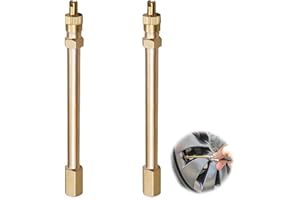 DAAIZIII 2 Stück Ventilverlängerung Autoventil,Ventilverlängerung,Autoventil Verlängerung 10 Cm Mit Rückschlagventil,Reifenventilverlängerung,Ventilverlängerungen Für Auto,Lkw Kompatibel Mit Reifenventil