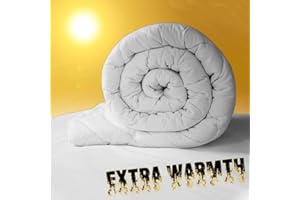 Value Comfort Home Heavy-Weight Extreme Warm 16.5 tog 100% Soft Silky Microfibre Feels Like Down Duvet Quilt King 16.5