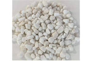 D-PAC LIMITED Unipac Aquarium White Coloured Gravel Substrate Stones 2KG