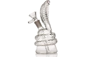 BONGBONGBONG Mini bong in vetro con percolatore, bong in vetro con honeycomb fumo, set di felpe con acqua glassica, tubo pipe ad acqua grande Hookah con accessori (Bong-A) (Bong-a) (GlasBong-1)