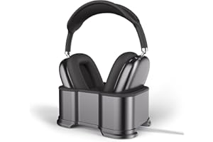 Smatree Stojak na słuchawki do AirPods Max, uchwyt na słuchawki z trybem automatycznego spania, stojak na słuchawki ze stopu aluminium z silikonową podkładką ochronną, solidna podstawa, podstawka