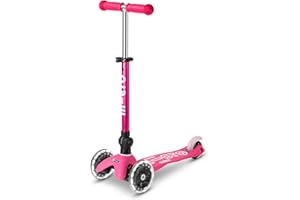 Micro Mini Micro Deluxe - Monopattino per bambini a LED, manubrio regolabile, ruote luminose, pieghevole, 2-5 anni, ragazzi e ragazze