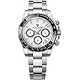 Pagani Design Men's Quartz Watch Sapphire Glass Chronograph Stainless Steel Waterproof Luminous Japanese Movement