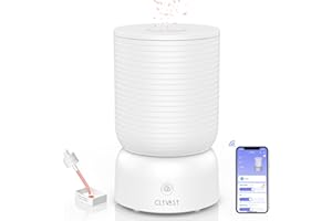 CLEVAST Umidificatore Ambiente, umidificatore a ultrasuoni 3L silenzioso con diffusore di oli essenziali, controllo dell'umidità, umidificatore d'aria Wi-Fi per casa, 24H di Durata