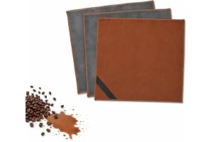 3 stycken 30 x 30 cm barista-duk, 500 gsm dubbelsidiga mikrofiberdukar | Brun barista-tillbehör, luddfri extremt absorberande, lämplig för rengöring av ångväxt, kaffemaskin och kök