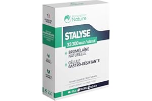Prescription Nature - STALYSE - Complément Alimentaire à Base d'Extraits de Bromélaïne, Gastrorésistant - Drainant, Système Lymphatique - Fabrication Française - 30 Gélules